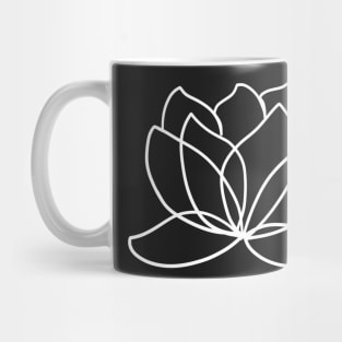 One line Art Lily Flower Mug